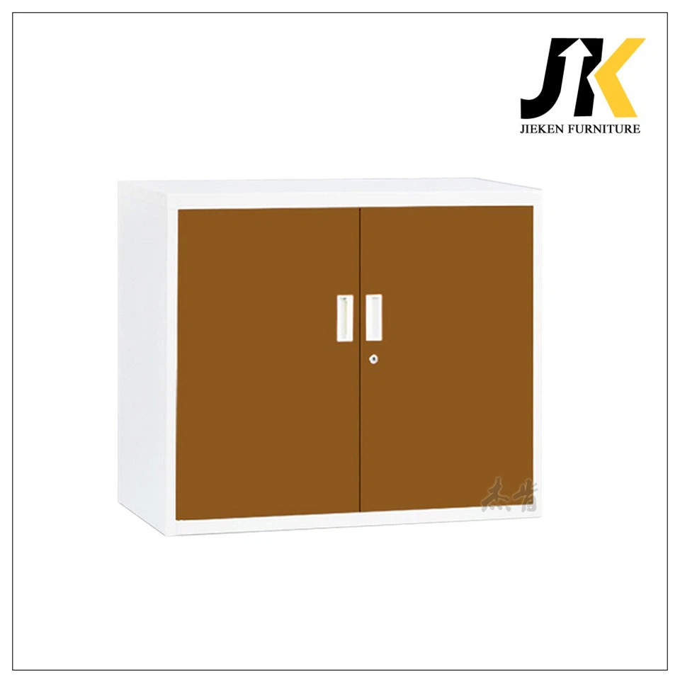 Sérsniðinn brúnn lítill tveggja-hurða skjalaskápur úr stáli